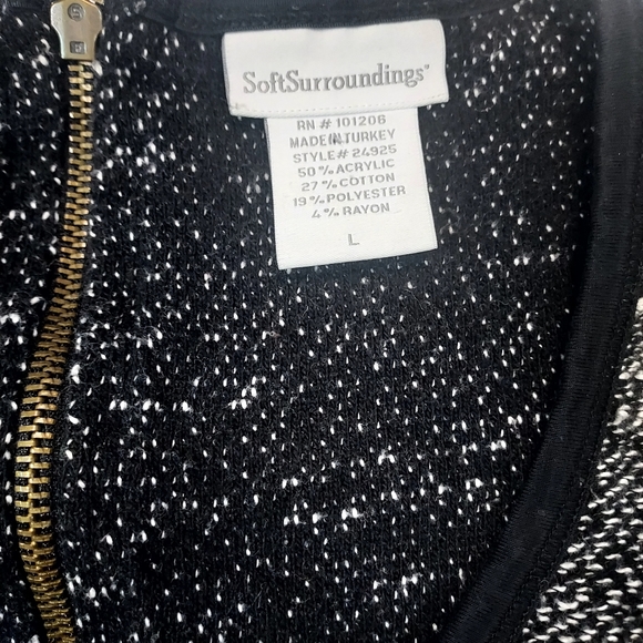 Soft Surroundings Downtown Tunic Marled Sweater, L - Picture 4 of 10